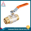 Factory Stock brass ball valve price TMOK Brand Size 1/2'' to 1'' BSP Thread Iron handles with pvc credit insurance support